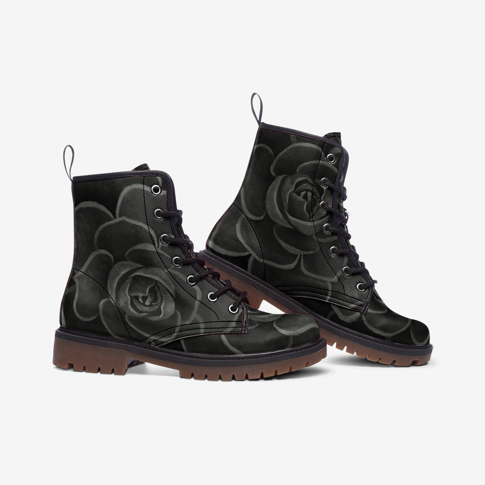 Patterned on sale combat boots