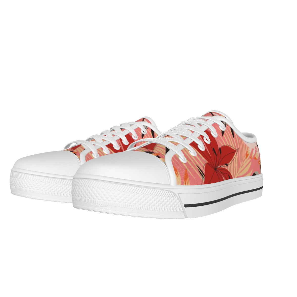 Coral Tropical Low-top Sneakers