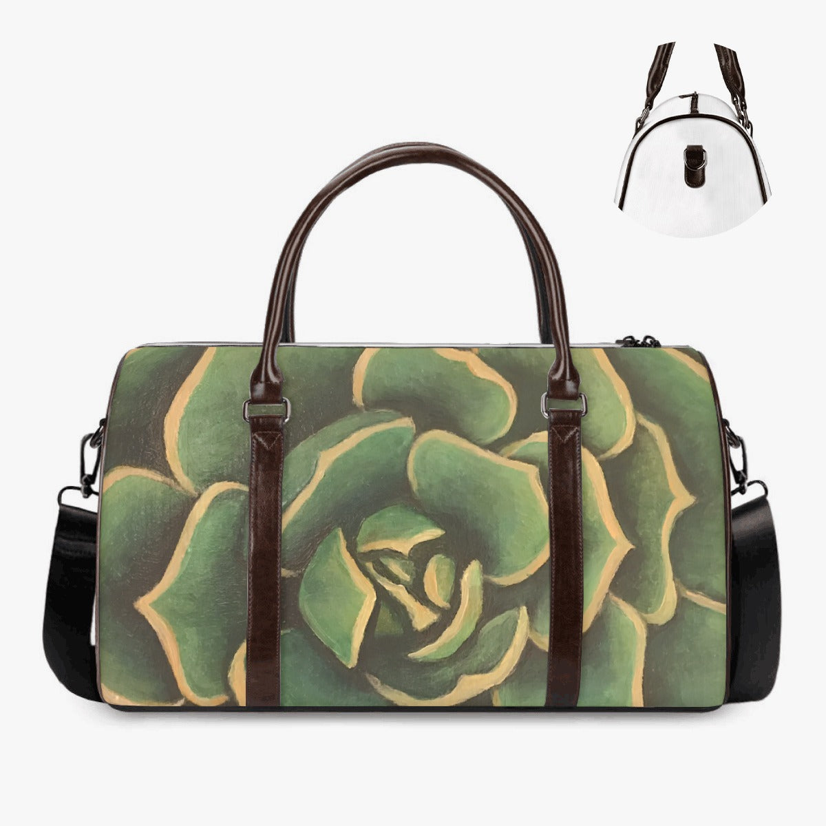 Olive Succulent Duffle Bag