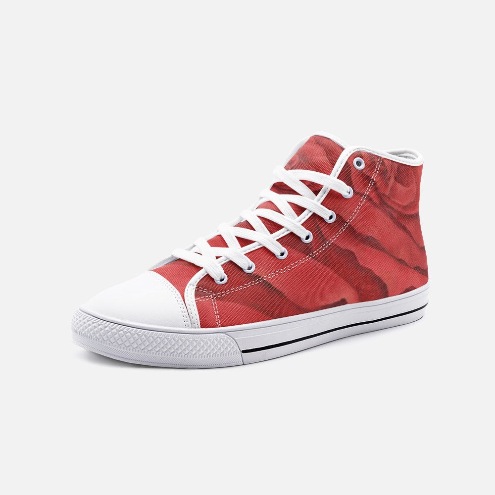 Red Rose High-top Sneakers