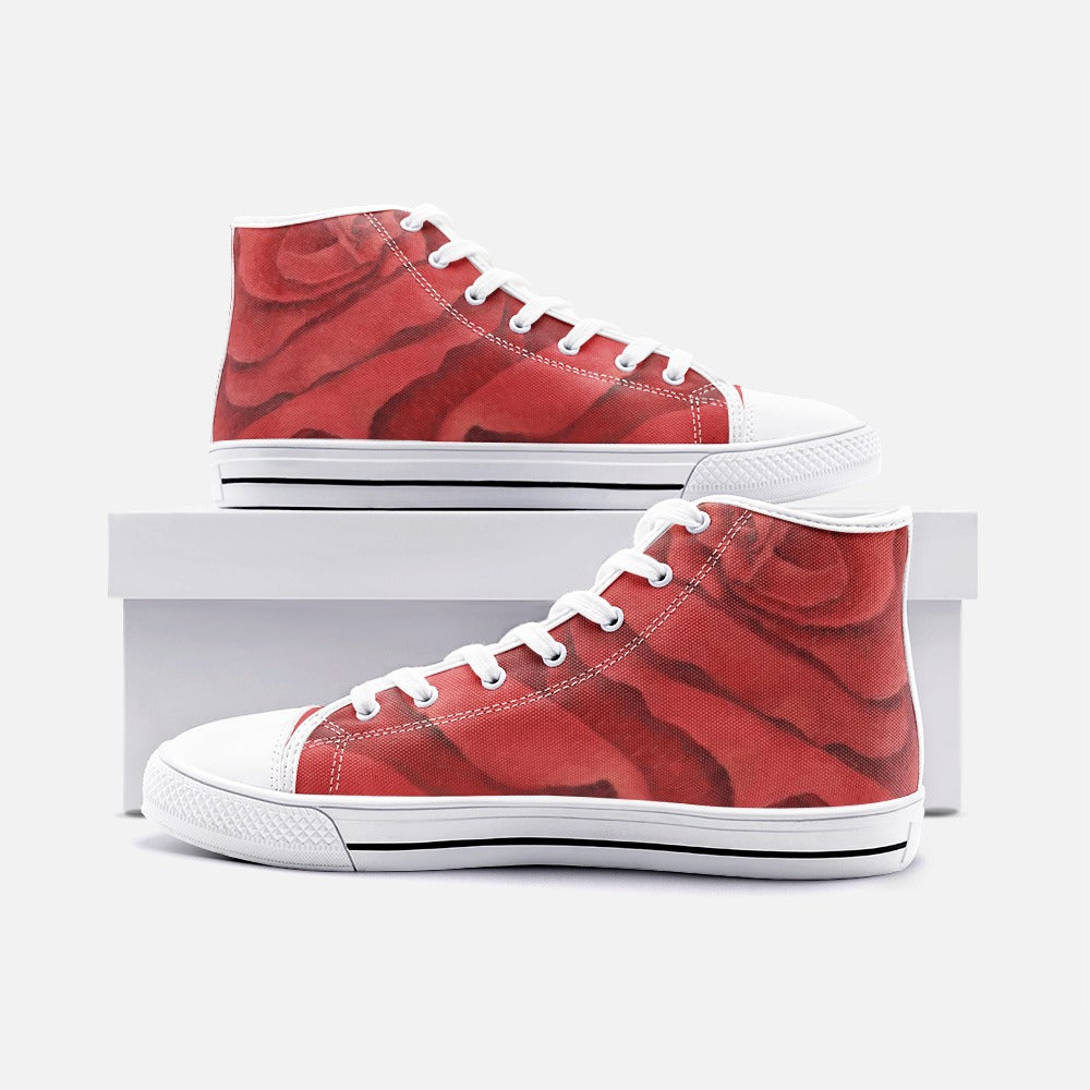 Red Rose High-top Sneakers