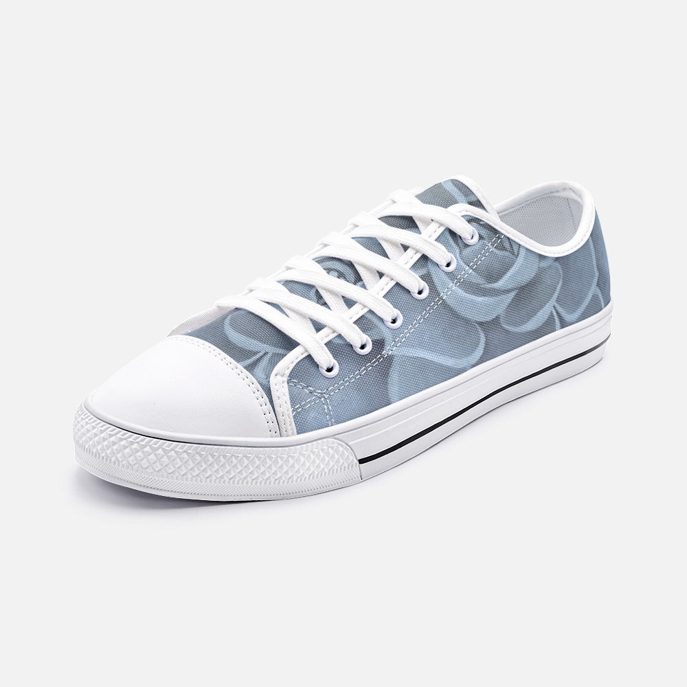 Blue Succulent Low-top Sneakers