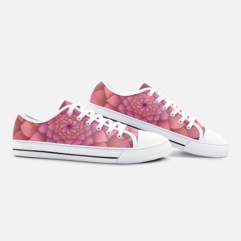 Magenta Succulent Low-top Sneakers