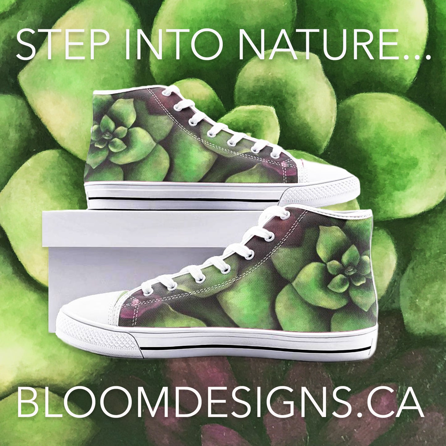 Succulent Garden High-top Sneakers