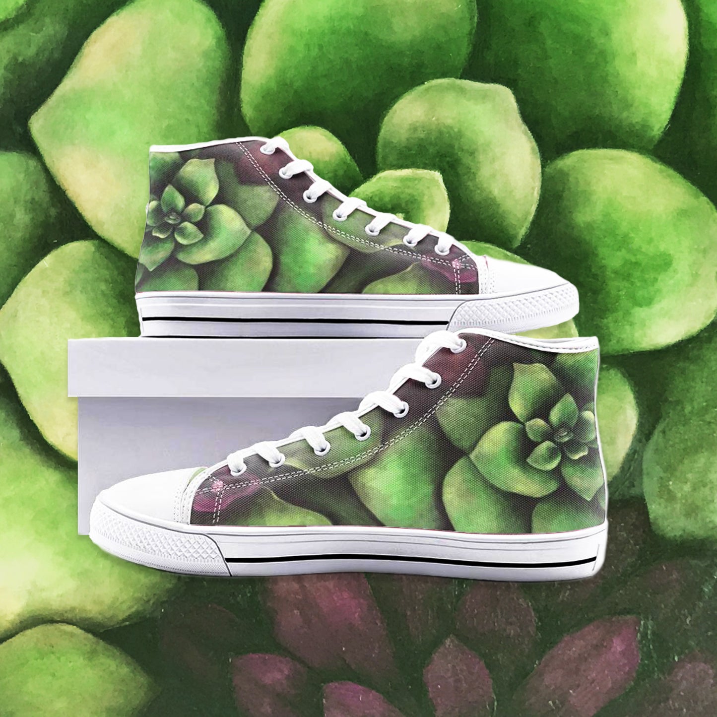 Succulent Garden High-top Sneakers